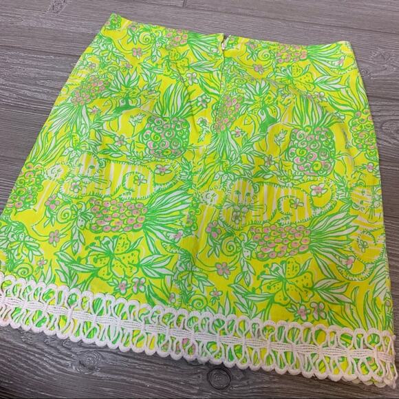 Lilly Pulitzer Lime Green Mini Skirt - Picture 5 of 6